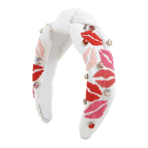 Serre-tête perlé fait main pour femmes et filles, bandeau élastique personnalisé avec perles en verre, produit en gros - Product Image 2