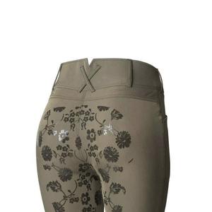 Leggings de equitación con estampado de silicona en toda la superficie, con bolsillos para móvil, cintura alta, pantalones de equitación. - Product Image 4