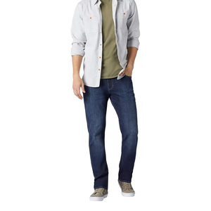 Denim Jeans <b>Men</b> Casual Breathable Woven Softener Loose Fit <b>Stretch</b> Straight Eco-Friendly Street Style Made in Pakistan - Product Image 1