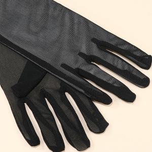 Guantes de malla elásticos extralargos de 55 cm para mujer, guantes de ópera transpirables con encaje para protección solar, accesorios para disfraces de Halloween - Product Image 5