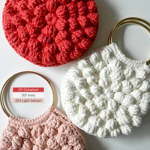 Puente de hilo de ganchillo de nailon acrílico de algodón al por mayor (300g) Hilo de tejer de ganchillo combinado suave pastel - Product Image 5