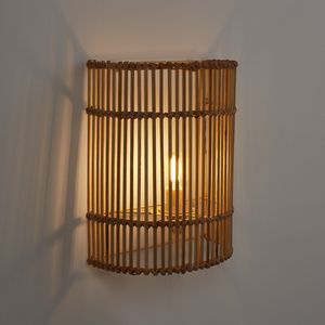 Hot Trend Rattan And Jute Rope <b>Wall</b> <b>Sconce</b> <b>Light</b> Eco Friendly Handwoven Rattan <b>Wall</b> Hanging Lamp For Bedroom Hotel Decoration - Product Image 5