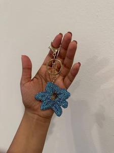 NOUSHAD ARTISANAT – Porte-clés classique en perles de verre tissées, motif cercle rond, porte-monnaie, toile légère et durable - Product Image 1