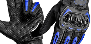 Gants d'aventure pour moto avec construction imperméable et coupe-vent et zones de protection renforcées - Product Image 3