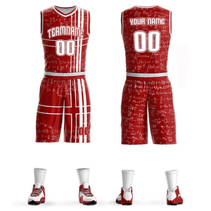 2026 <b>Men</b> Winter Basketball Uniform Printed Slim Fit Breathable Quick Dry Jersey Shorts Set Training Match Athletic Performance - Product Image 5