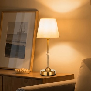 Classic Antique Gold Brass Table Lamp with Pleated Shade for Traditional Interiors - Product Image 2