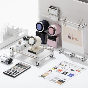 مروحة محمولة صغيرة بدون فرش عالية السرعة قابلة لإعادة الشحن مع شاشة LED للتبريد، إصدار جديد باللون الأزرق - Product Image 5