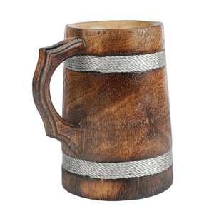 Tasse en bois classique faite à la main pour bureau à domicile, hôtel, tasse à bière et à thé en bois avec le meilleur grossiste de qualité de Falak World export - Product Image 1