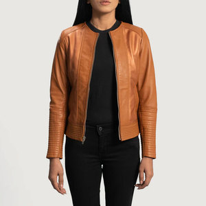 Premium Women Dark Green <b>Suede</b> Leather <b>Jacket</b> Slim Fit Soft Goat <b>Suede</b> Moto <b>Jacket</b> Elegant Collarless Casual Outerwear - Product Image 1
