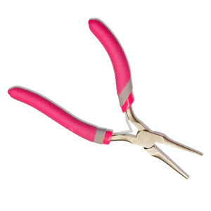 Alicates para hacer joyas con mango curvo, de acero inoxidable, con doble resorte, de punta plana, para abalorios y doblado de alambre. - Product Image 5