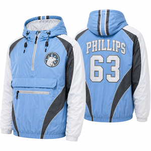 Promotional <b>Mens</b> Windbreaker <b>Jacket</b> Custom Wholesale Hem Collar Hood Durable Comfortable Flexible Allseason Spring <b>Summer</b> Autumn - Product Image 3