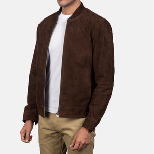 2026 New Arrival Fully Customized Solid ODM Genuine Cowhide Buffalo Men <b>Winter</b> Leather <b>Jacket</b> Stand Collar Made Sialkot Pakistan - Product Image 4