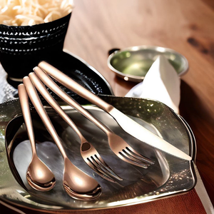 Sustainable Premium Stainless Steel <b>Flatware</b> Set with Mirror Polished Finish Fork Spoon Knife Biodegradable Cutlery At Low Price - Product Image 3