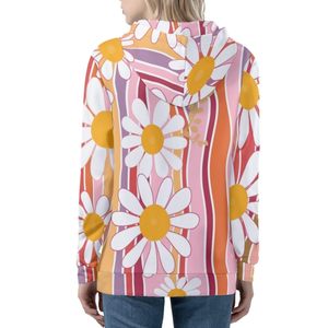 เสื้อสเวตเตอร์พิมพ์ลายแบบมีฮู้ดสีพื้นระบายอากาศได้ดี - Product Image 3