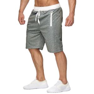 2024 été nouveaux hommes 100% Polyester haut sport course Shorts de plage couleur unie mince fermeture éclair poche ample décontracté jambe droite - Product Image 2