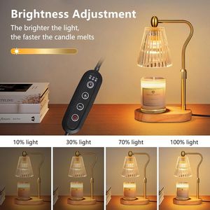 Adjustable Height Candle Warmer Lamp with Timer <b>Dimmer</b> for Home Room Decor and Birthday Gifts for Women - Product Image 3