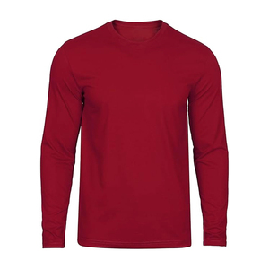 <b>Plain</b> Blank Design Full Sleeve T Shirt for Men Wholesale Men's Clothes High Quality Round Neck Long Sleeve T-shirt And Size - Product Image 1
