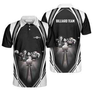 Camiseta de Polo Personalizada por Sublimación para Equipos de Boliche, para Hombre, de Secado Rápido, Transpirable, con Spandex y Poliéster, Ropa Deportiva OEM - Product Image 1