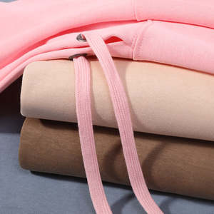 Sweat-shirts et hoodies pour hommes en molleton épais 100% coton uni, coupe ample, épaules tombantes, impression personnalisée du logo - Product Image 5