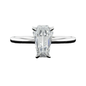 เพชร GIA IGI รับรองคุณภาพ ผลิตด้วยวิธี CVD HPHT ระดับความสะอาด VVS สี D E น้ำหนัก 1 กะรัต รูปทรงโลงศพ เพชรเม็ดเดี่ยว เพชรเลี้ยงในห้องปฏิบัติการ - Product Image 1