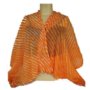 Bufanda Larga de Primavera, Última Tendencia, Diseño a Rayas, Estilo Tie-Dye Bandhani, Elegante y Moderna - Product Image 3