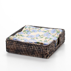 Vietnam producer wholesale hand-made rattan napkin holder basket sets for party tables decoration - Product Image 5