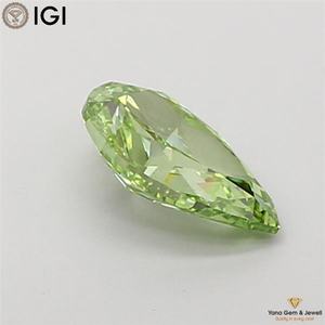 เพชรสีเขียวแฟนซีสดใส ความสะอาดระดับ VS1 น้ำหนัก 5.00 กะรัต ผลิตด้วยวิธี CVD รูปทรงลูกแพร์ พร้อมใบรับรอง IGI สำหรับทำแหวนตามสั่ง เป็นของขวัญ - Product Image 6