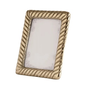 Gold Plated Zinc Alloy Photo <b>Frame</b> <b>Antique</b> Decorative Metal Picture <b>Frame</b> With Bird Floral Design For Home Decor Wedding Gift - Product Image 6