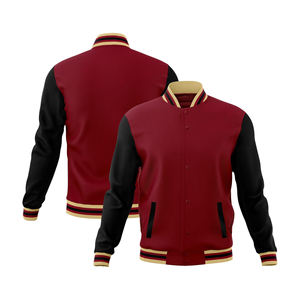 Chaqueta Varsity de Lona para Hombre con Diseño Personalizado, Impresa, Resistente al Viento, Transpirable y Reversible, para Universidad y Escuela Secundaria - Product Image 1