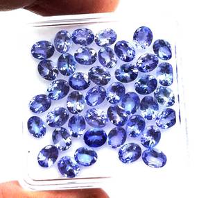 Natural Tanzanite Oval Cut Loose Gemstone Wholesale Lot Faceted Jewelry - Product Image 6