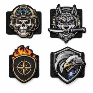 Juego de Parches de Morale Bordados Personalizados con Velcro, Insignia Táctica de Fantasía con Gancho y Bucle para Chaquetas, Bolsos, Chalecos, Gorras y Uniformes - Product Image 5
