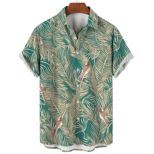 เสื้อเชิ้ตชายหาดฮาวายแขนสั้นไซส์ใหญ่สั่งทำขายส่ง เสื้อเชิ้ตลายดอกไม้ พิมพ์ลาย 3 มิติ - Product Image 6