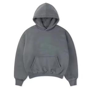 Custom Logo Embroidered Heavyweight Streetwear Acid Wash Hoodie Cotton Thick Material Oversized Winter Blanket with Custom - Product Image 4