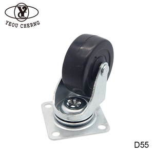 Swivel <b>Wheels</b> 50mm TPR ISO Certification for Musical Instrument Cases Wholesale D55 - Product Image 4