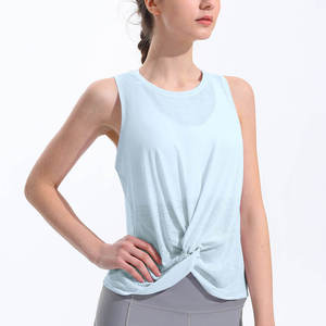 Hauts unisexes rouges à taille haute, ajustés, respirants, anti-humidité, avec taille élastique, couleur unie, pour printemps, été, automne, avec logo - Product Image 3