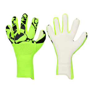 Gants de gardien de but professionnels de qualité supérieure, en latex allemand de 4 mm, avec grip de contact, fabrication OEM au Pakistan - Product Image 1