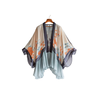 Robe longue maxi pour femme, style bohème traditionnel, coupe ample, manches longues, ourlet asymétrique, broderie florale, tenue d'été