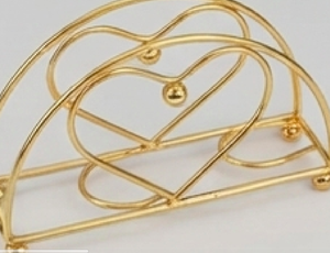 Stylish Golden Metal Napkin <b>Holder</b> Elegant <b>Tissue</b> Stand For Dining Table <b>Kitchen</b> And Home Decor Modern Decorative Organizer - Product Image 3