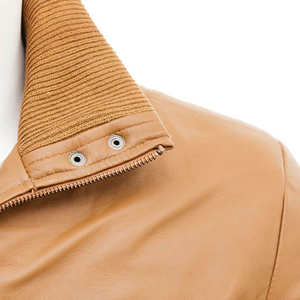 Blouson de motard en cuir vintage de haute qualité pour homme, style urbain, chaud et uni pour l'hiver - Product Image 6