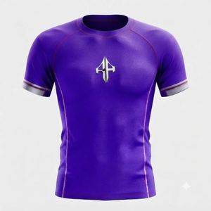 Nueva Camiseta Rash Guard de MMA para Adultos con Logotipo Blanco, Material Spandex/Poliéster, Impresión por Transferencia de Calor RIVIAN ATLANTIC - Product Image 2