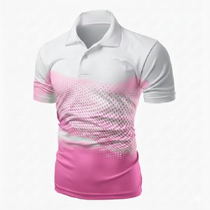 Polo Homme Rayé de Haute Qualité OEM, Logo Personnalisé, Manches Courtes, Col Revers, Style Décontracté Streetwear, Vente en Gros de Polos pour Hommes - Product Image 5