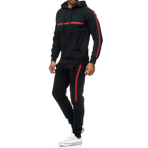 Ensemble de survêtement décontracté 2 pièces pour homme, grande taille, avec logo personnalisé, idéal pour la gym et le sport, collection streetwear, directement de l'usine - Product Image 3