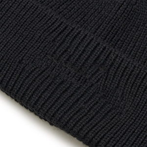 Chapeau beanie à revers personnalisé avec logo brodé, fil recyclé durable, chapeau beanie sur mesure - Product Image 6
