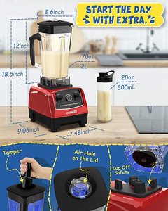 Blenders and Juicers Commercial Juice Mixer Belender Fruit <strong>Retro</strong> <strong>Smoothie</strong> <strong>Maker</strong> Electric Food Blender - Product Image 3