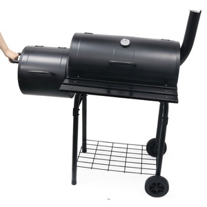 Grande <span class=keywords><strong>Barbecue</strong></span> à Charbon de Bois Robuste Style Locomotive pour Usage Commercial, Hôtels et Cours - Product Image 3