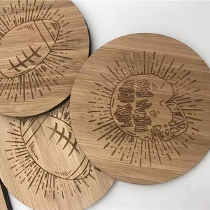 Sous-verre en bois indien fait main, design moderne, incrustations, durable, logo personnalisé, cadeaux de bienvenue, cuisine, maison, restaurant, hôtel - Nouveauté promotionnelle - Product Image 1