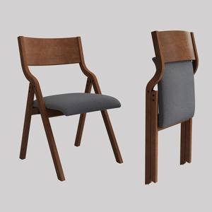 Space-Saving Minimalist <b>Foldable</b> Wooden Dining <b>Chair</b> - Product Image 1