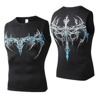 Débardeur de fitness pour homme, sans manches, respirant, écologique, en spandex/polyester tricoté, séchage rapide, haute qualité