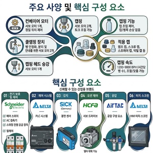 เครื่องปิดฝาขวดอัตโนมัติ MTG 6 เซอร์โวมอเตอร์ (สำหรับขวดแก้ว พลาสติก และขวด PET พร้อมปั๊มสเปรย์และปั๊มสารทำความสะอาด) - Product Image 6