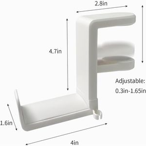 Soporte para Auriculares de PC con Rotación Ajustable de 360 Grados, Gancho para Auriculares de Escritorio, Cómodo y Ajustable, Esencial para Auriculares - Product Image 2